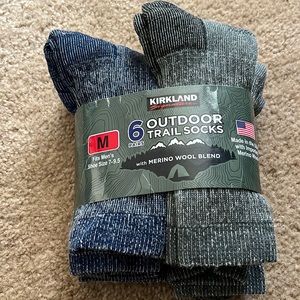5 pairs of mens outdoor trail socks